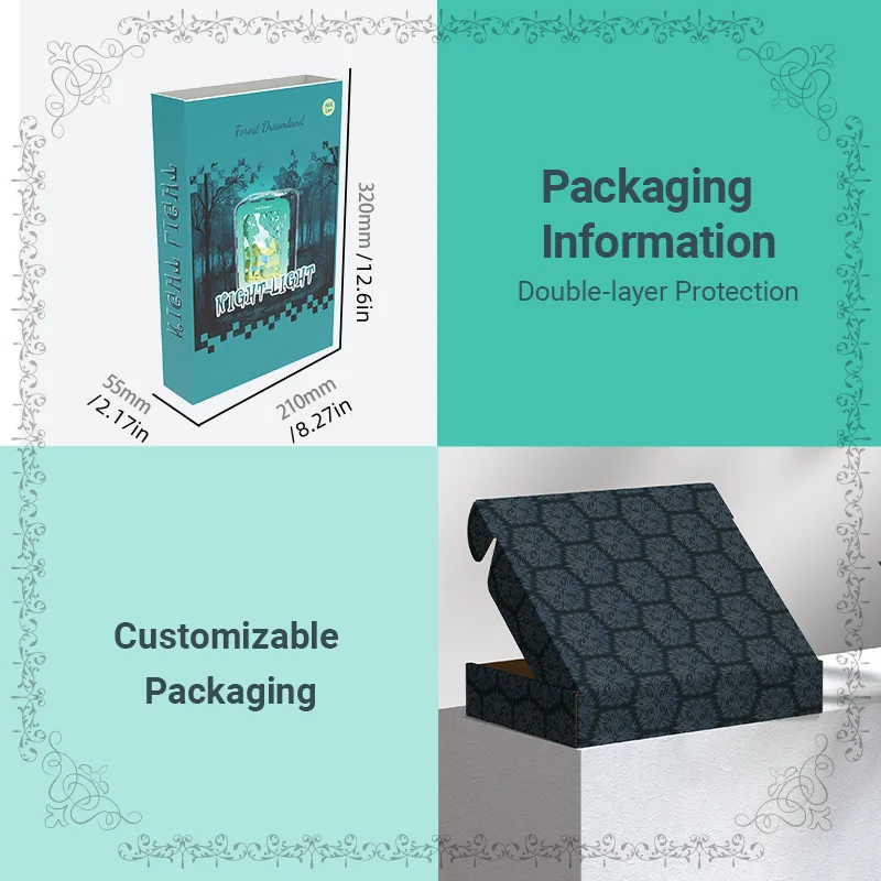 Rompecabezas de madera creativos DIY bosque Dreamland escena modelo Kits luces nocturnas decoraciones de escritorio regalos de cumpleaños y Navidad para niños