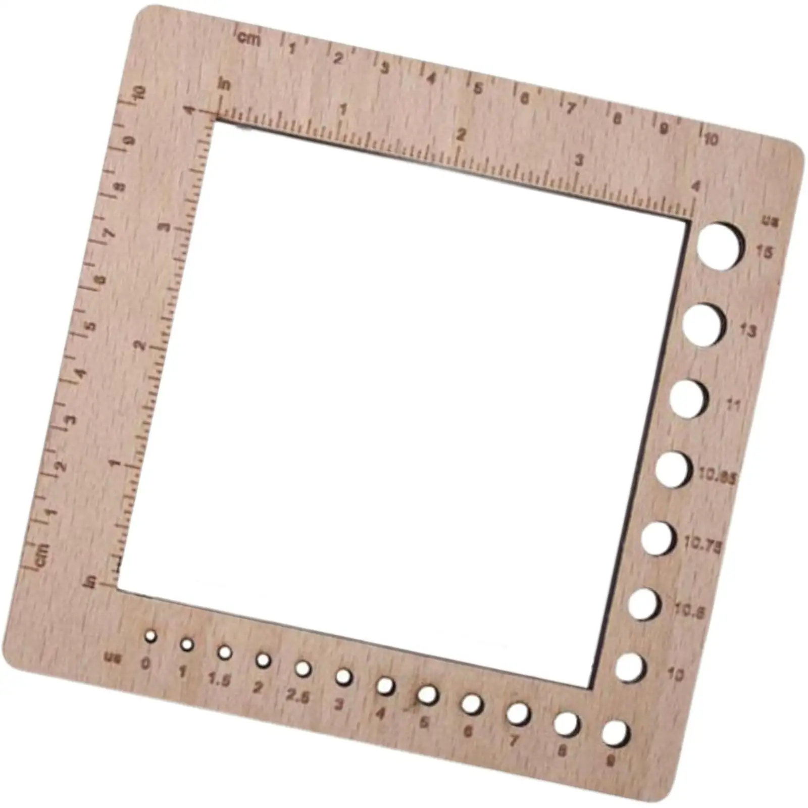 Knitting Gauge Ruler Compact Multipurpose Square Counting Frame Ruler Adults