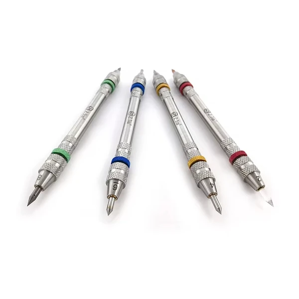 

Mohs Hardness Pen Model ZJ-209 Mohs Scale 2-3 4-5 6-7 8-9Four Pen Double Head Set Hardness Testing of Floor Tiles and Flooring