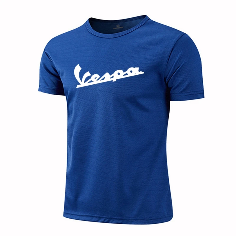 High Quality Polyester vespa Men Running T Shirt Quick Dry Fitness Shirt Training Exercise Clothes Gym Sport Shirt Tops Lightwei