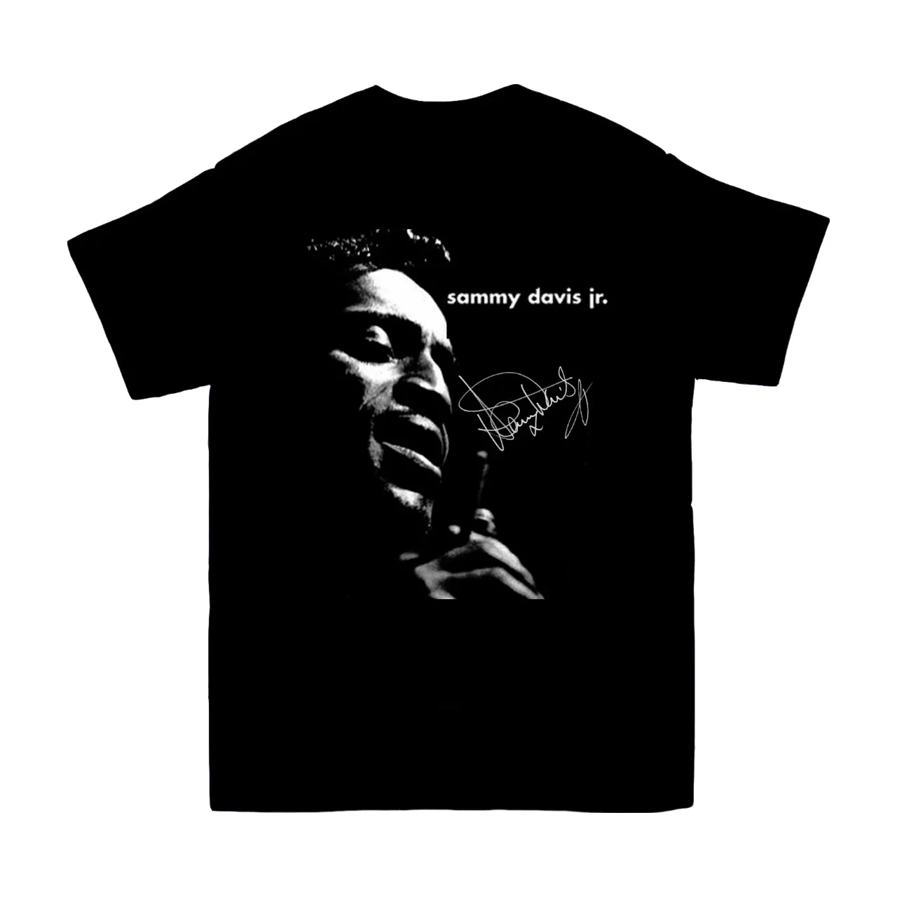 RARE!! Sammy Davis Jr Signature Black Gift T-Shirts