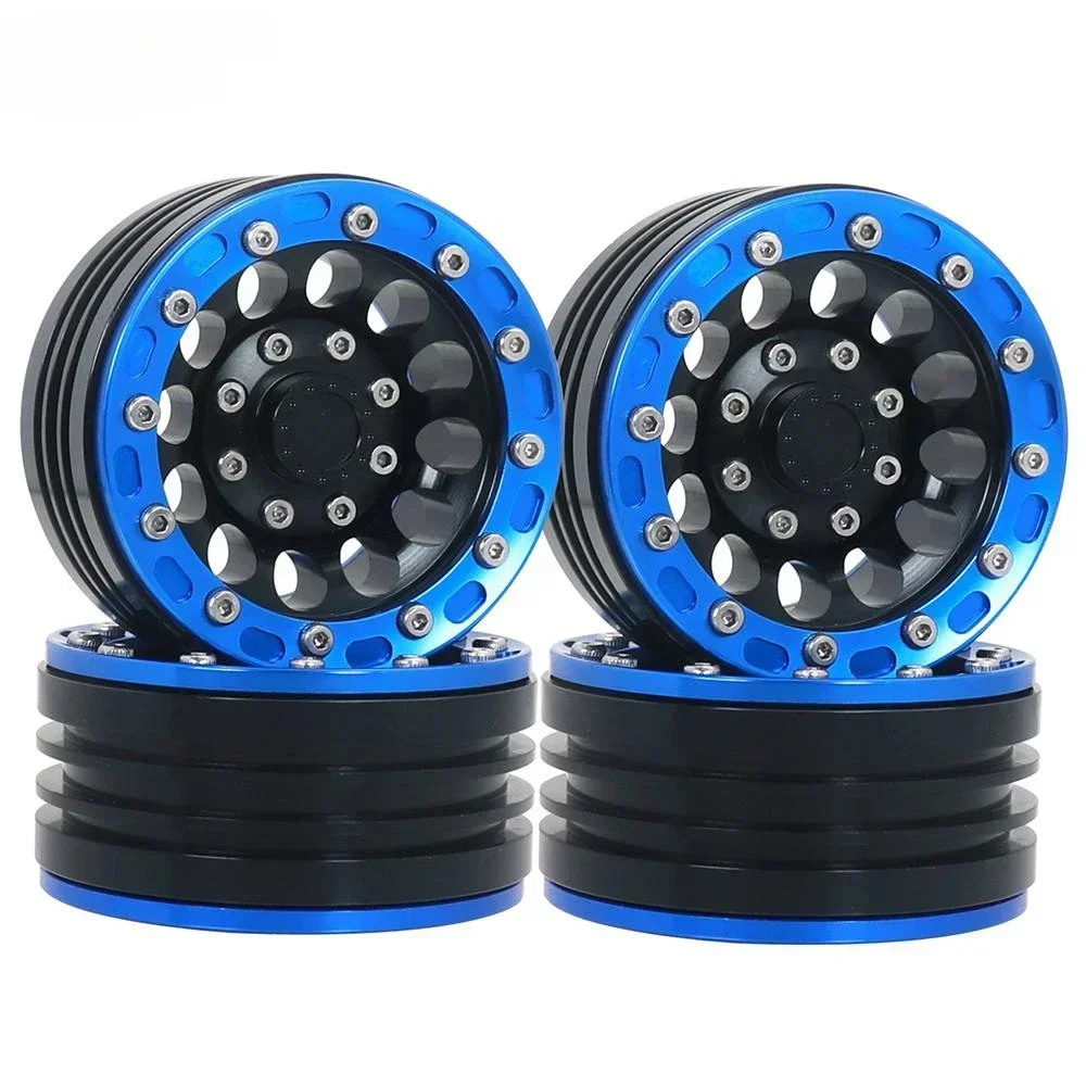 4 шт. 1/10 Rc Rock Crawler, алюминиевый сплав, 1,9 дюйма, колесные диски с бисером для осевого Scx10 Rr10 Wraith 90048 90018 Trx4 D90, радиоуправляемые автомобильные детали 4 шт. 1/10 Rc Rock Crawler, алюминиевый сплав, 1,9 дюйма, колесные диски с бисером для осевого Scx10 Rr10 Wraith 90048 90018 Trx4 D90, радиоуправляемые автомобильные детали