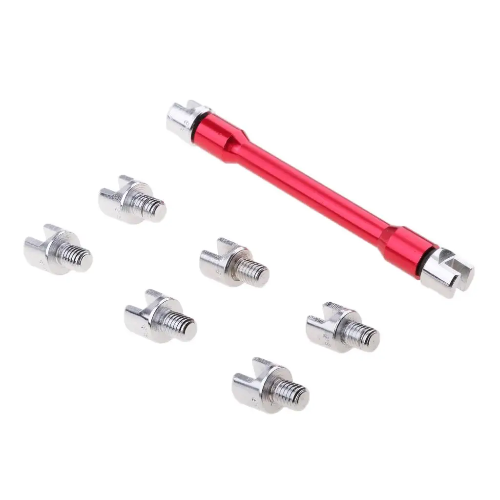 

Universal Motorcycle Set 5.0-6.8mm Motorbike Buckled Wheel Spanner - 2 Colors Red/Blue