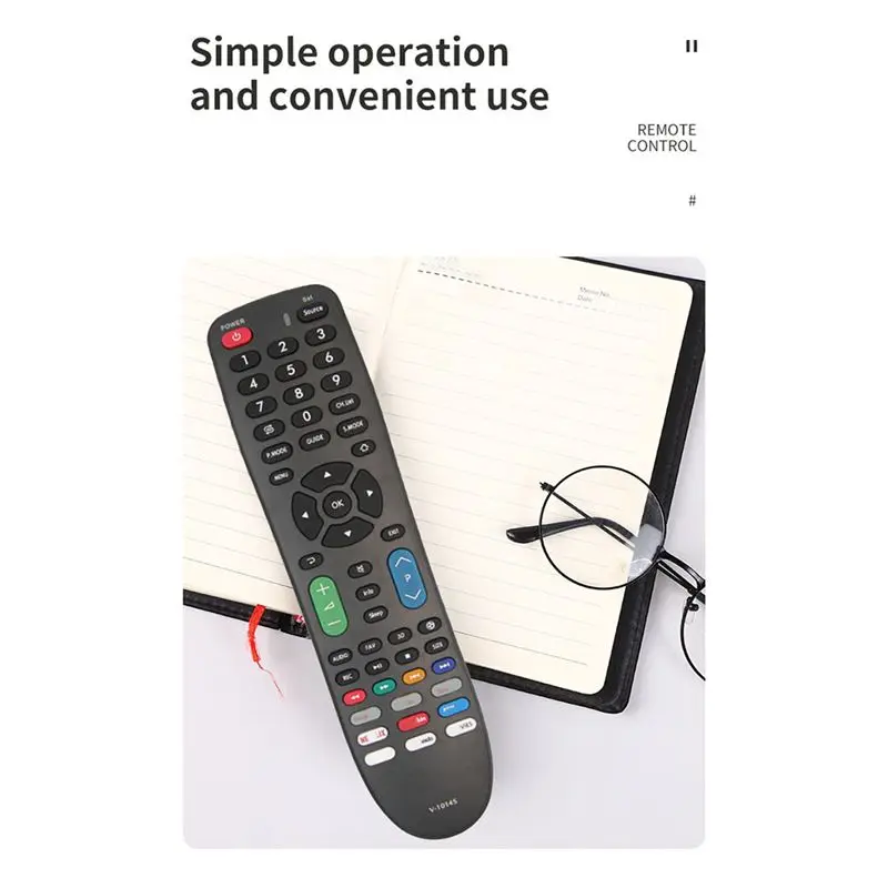 V-1014S Universal Remote Control Multi-Device Compatibility Easy Setup For TV, DVD A