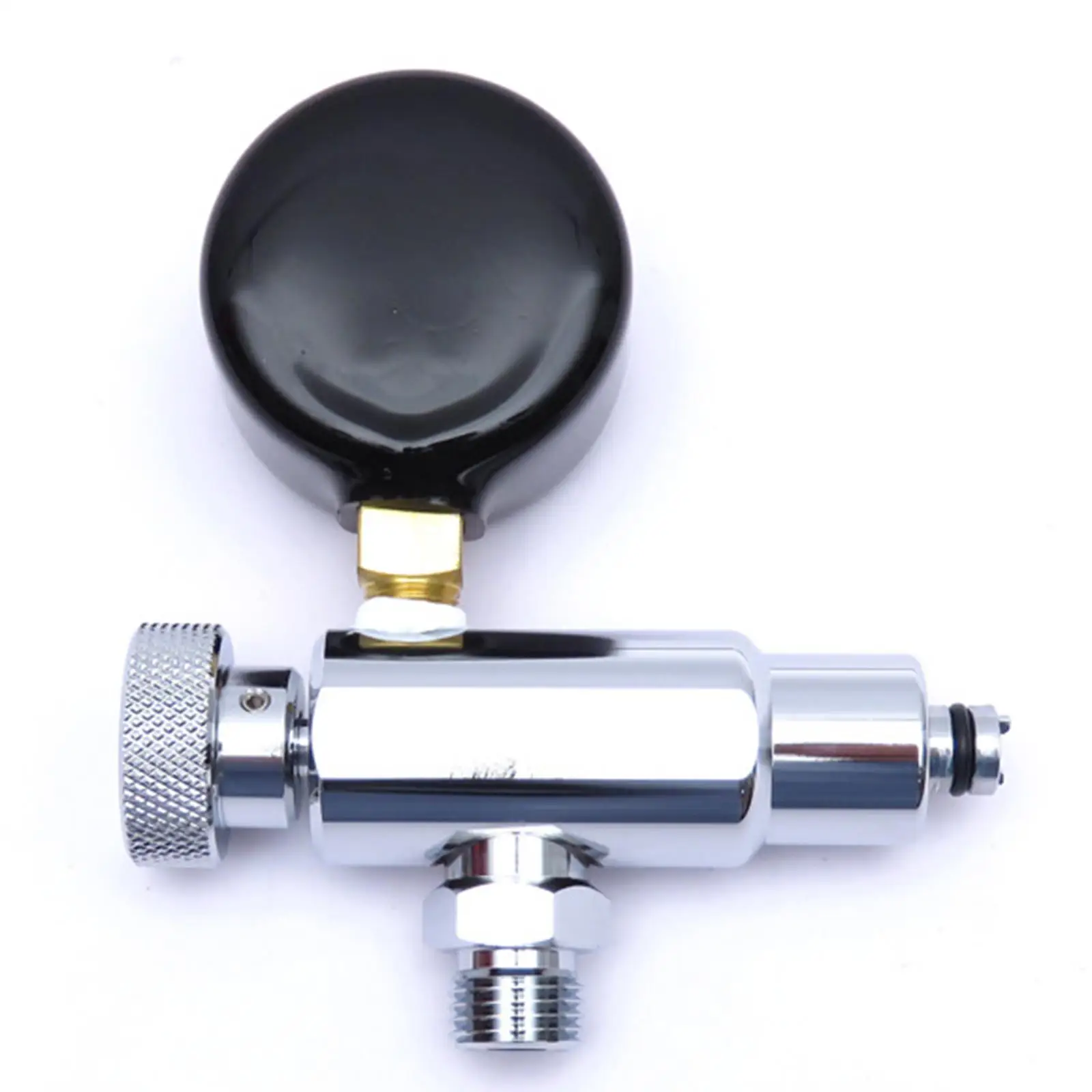 Scuba Regulator Service Tool with 300 PSI Gauge Underwater Regulator Adjustment Accessory Copper Material for Diving Technicians