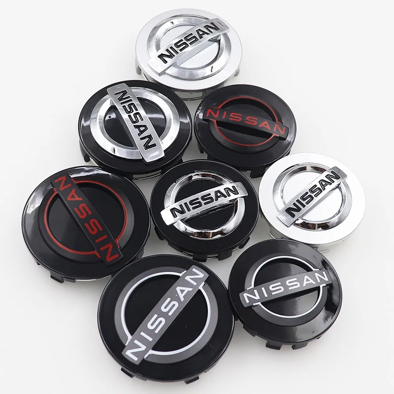 4pcs 54mm 60mm 63mm Car wheel cap Wheel Center Hub Cap for Nissan X-trail Qashqai Note Juke Sentra Patrol Navara Car Sticker