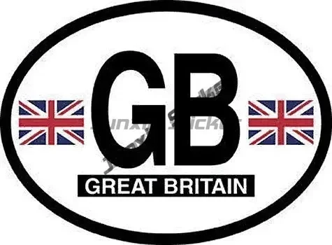 Anguilla Armenia Australia Belgium GREAT BRITAIN GB Denmark DK Isle of Man GBM Hrvatska HR Oval Country Code Waterproof sticker