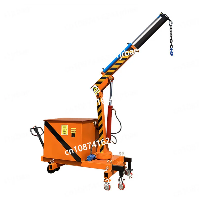 Fully electric small mobile crane crane transporter