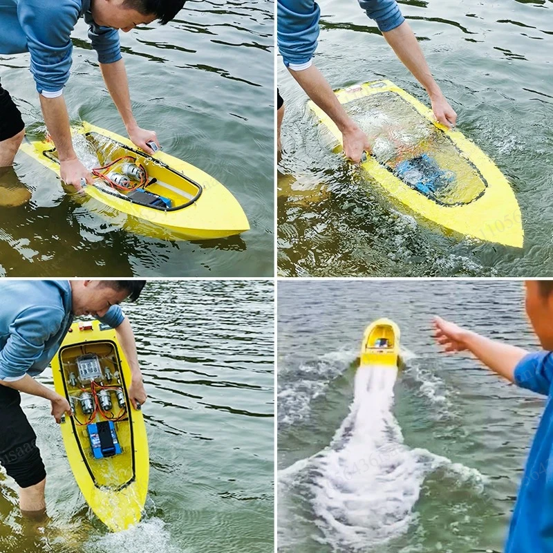 GPS RC Net Release Fishing Boat, One Key Return & Auto Net Release, High Power Stainless Steel Trawler Boat - view 2