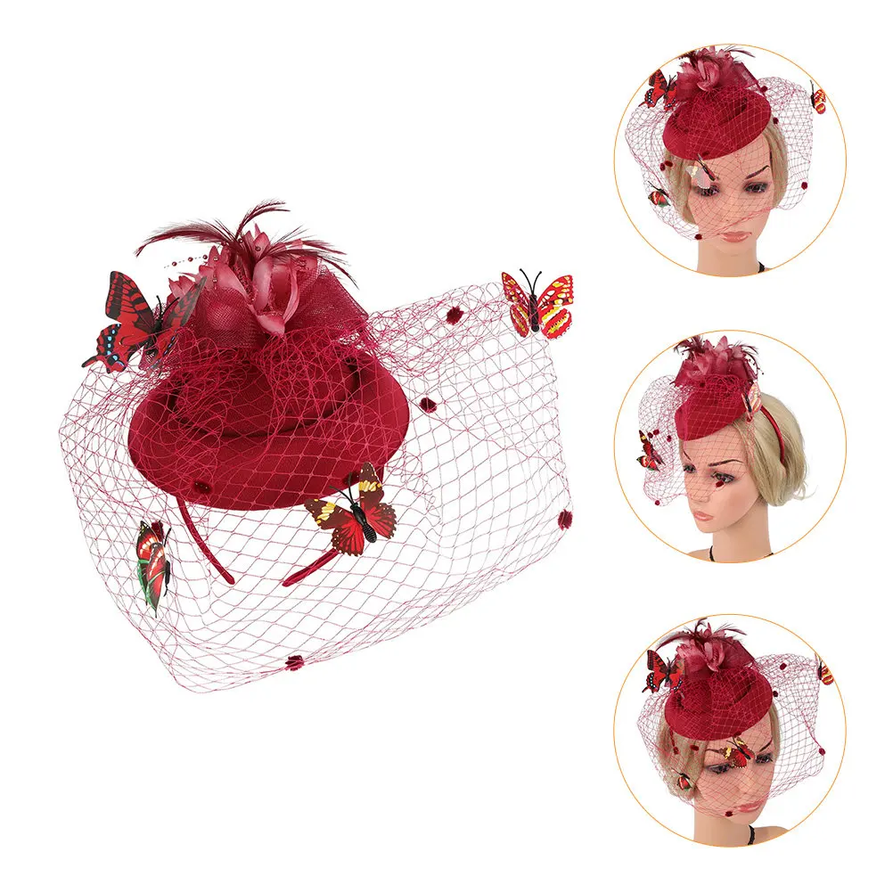 

Сетчатая повязка на голову для женщин: легкий, прочный, модный аксессуар для волос для вечеринок, свадеб, фотосессий и сценических выступлений, мини-головной убор