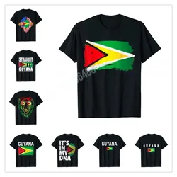 More Design GUYANA Guyanese Flag Sports Lovers T-Shirt For Men Women T Shirt Hip Hop Tops Cotton Tees