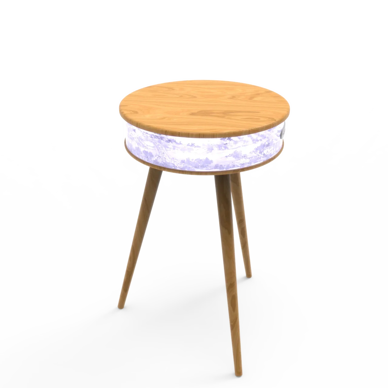 Bluetooth Led Wireless Charging Speaker Bamboo And Wood Intelligent Coffee Table With Wireless Charging Bluetooth Speaker