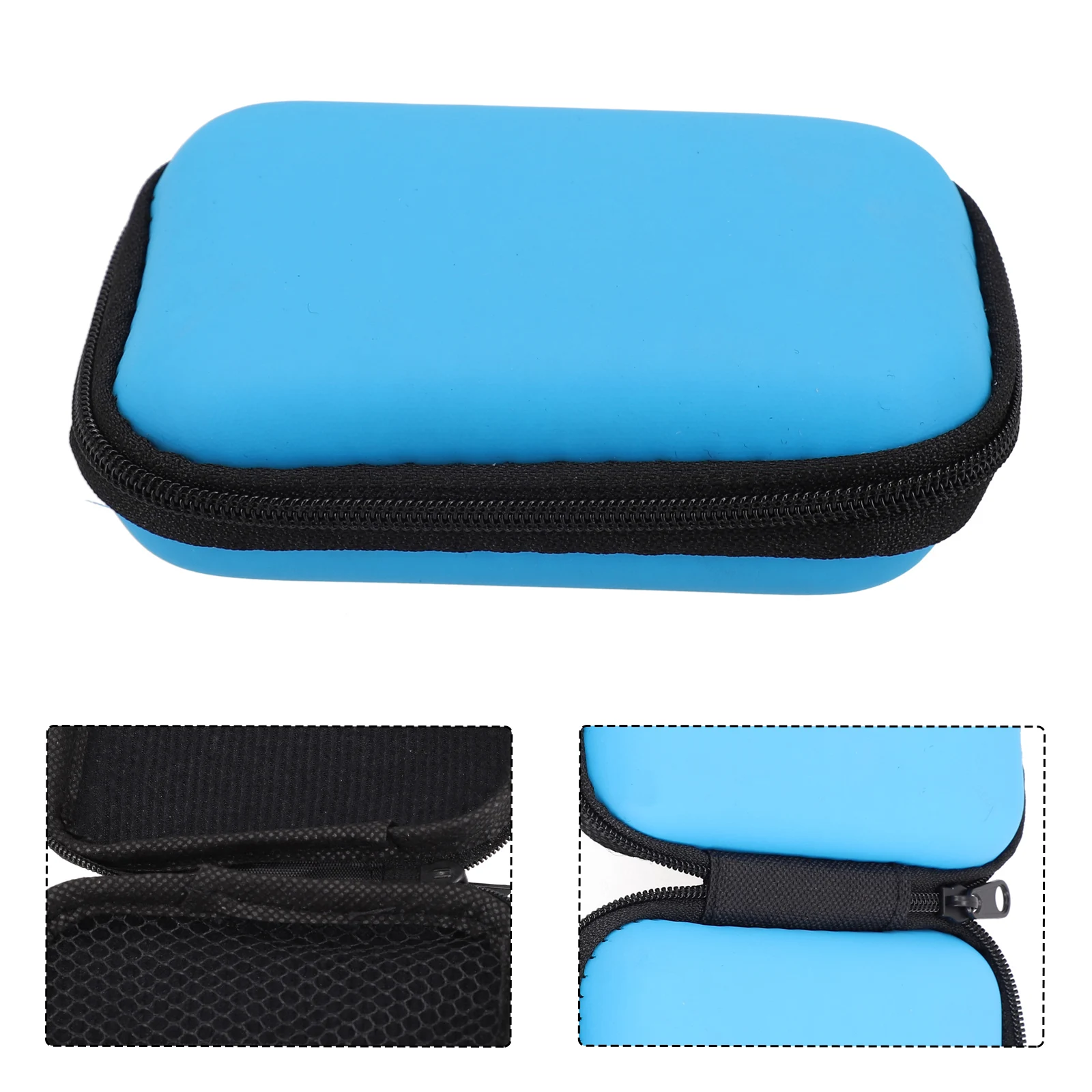 EVA Canvas Storage Box com DIY Esponja, Travel Case, Zipper Bag, Outdoor Tool, Fone de ouvido, Drone, Hard Drive Acessórios