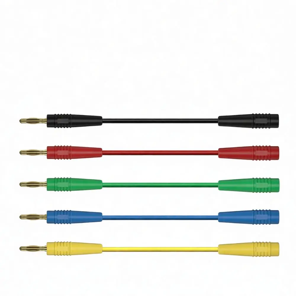 Soft Silicone Insulated Test Lead 4mm Banana Connector Male To Female Cable For Electrical Multimeter Measurement Tool