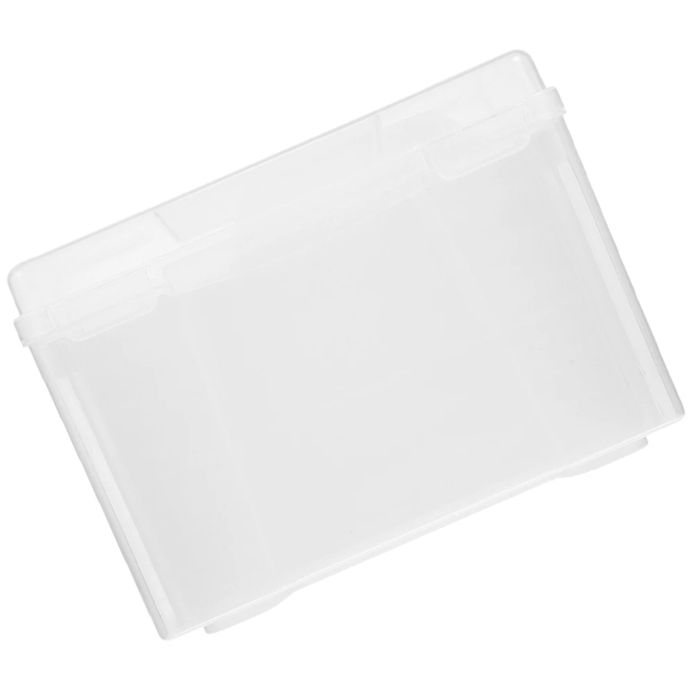 

Multi-functional Photo Organizer Box Removable Dividers Large Capacity Plastic Storage for Photos Documents Greeting Card File