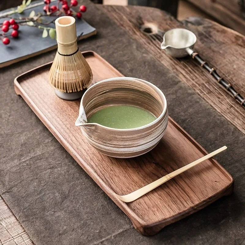 Ceramic Tea Brush Stand Matcha Bowl Set Japanese Matcha Tools Tea Spotting Instruments Tea Ceremony Accessories Gradient Ceramic