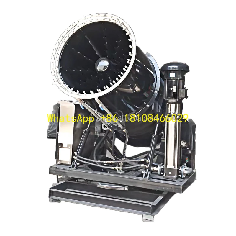 Canhão de supressão de nevoeiro multifuncional, sprinklers, sistema de irrigação agrícola, bomba de água para teste de tempestade