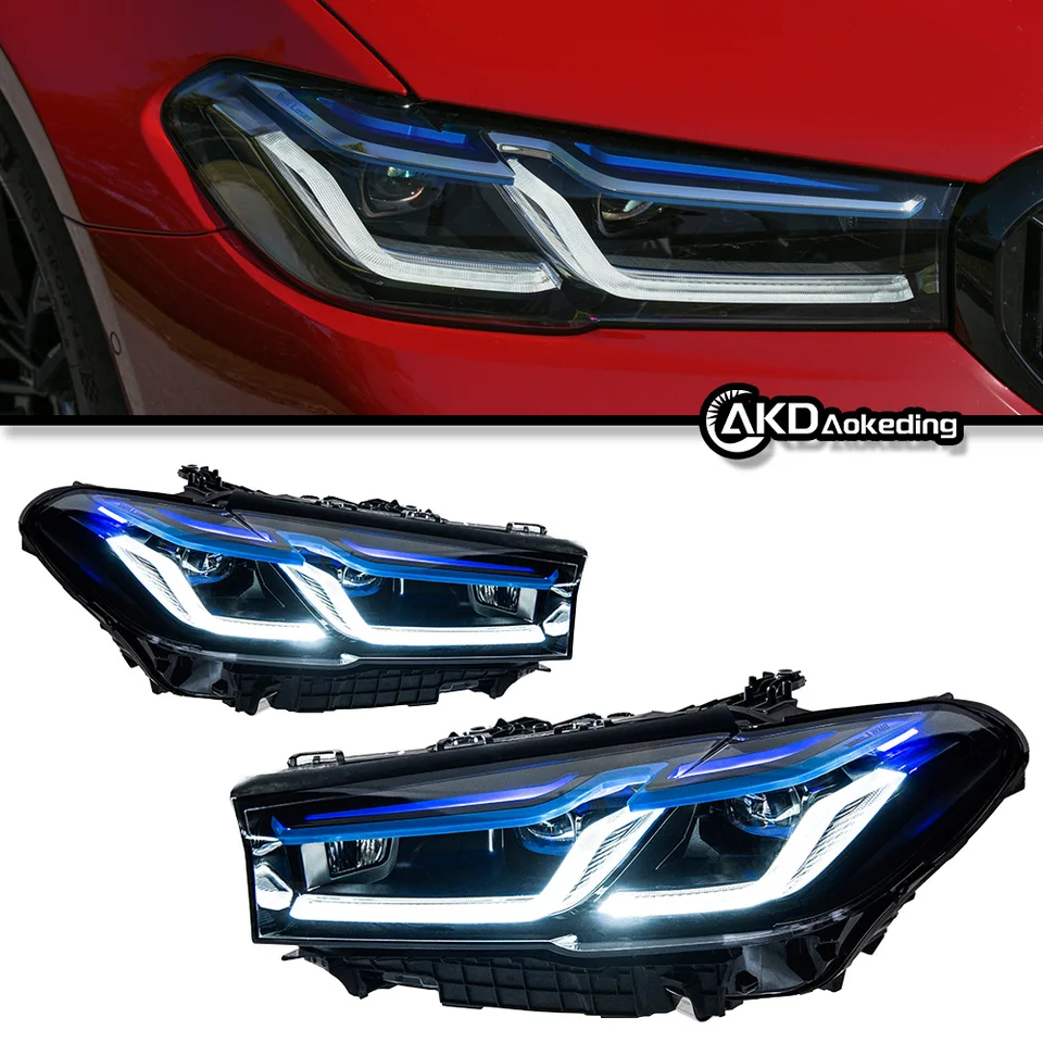  5'G30 2011-13用G30レーザーヘッドライト ♪良品♪BMW 5シリーズ G30 後期 純正 ヘッドランプ 右 LED レーザー