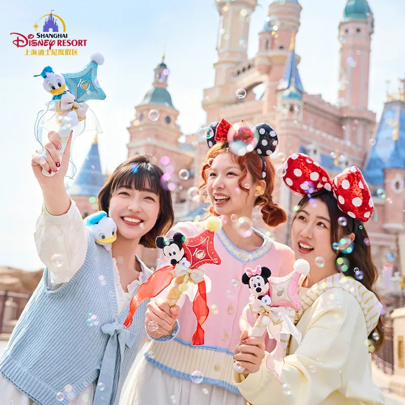 

Shanghai Disney 10th Anniversary Celebration Limited Mickey Donald Duck Sound Shake Stick Cheering Prop Memorial Collection Gift