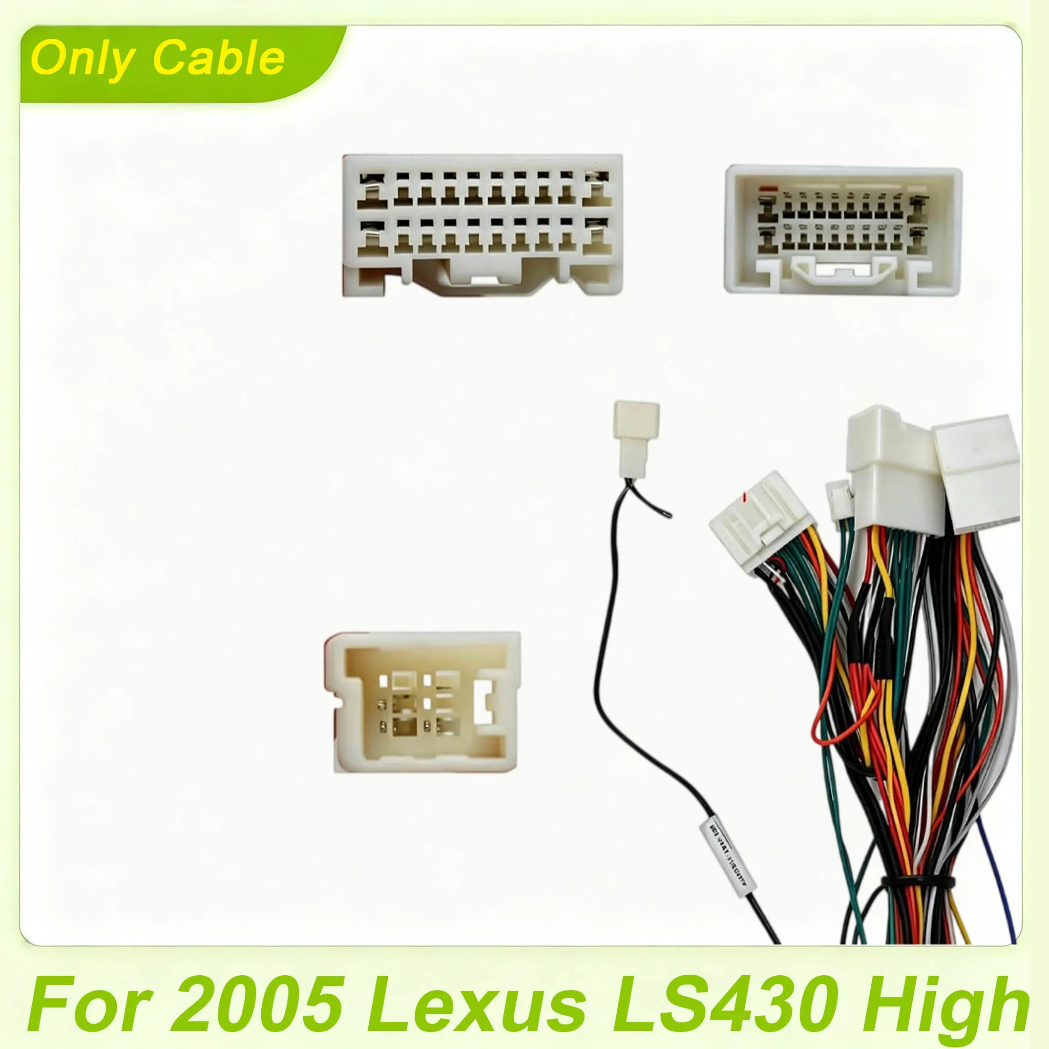 Car Radio Power Cable For Lexus LS430 2005 Middle East Version Android Stereo Wiring Harness