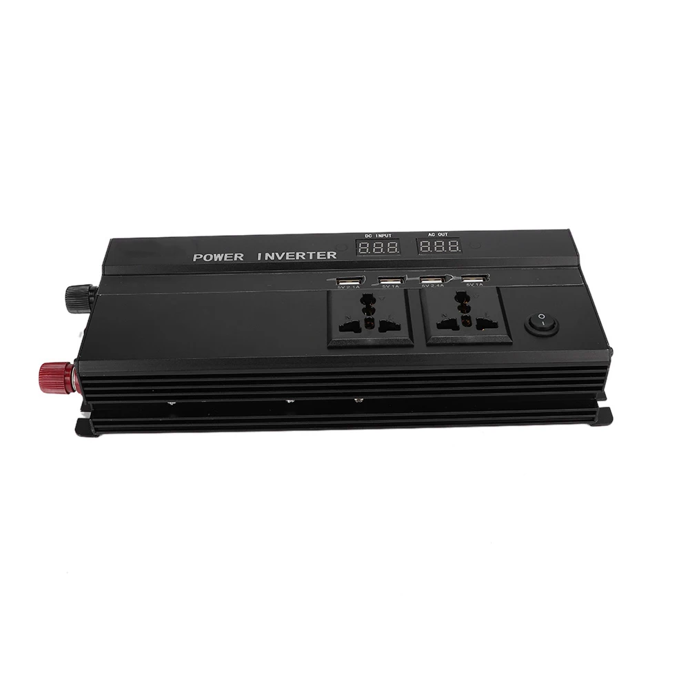 

Car Power Inverter 5000W 12V to 220V LCD Display Car Power Inverter Converter USB Charger Adapter