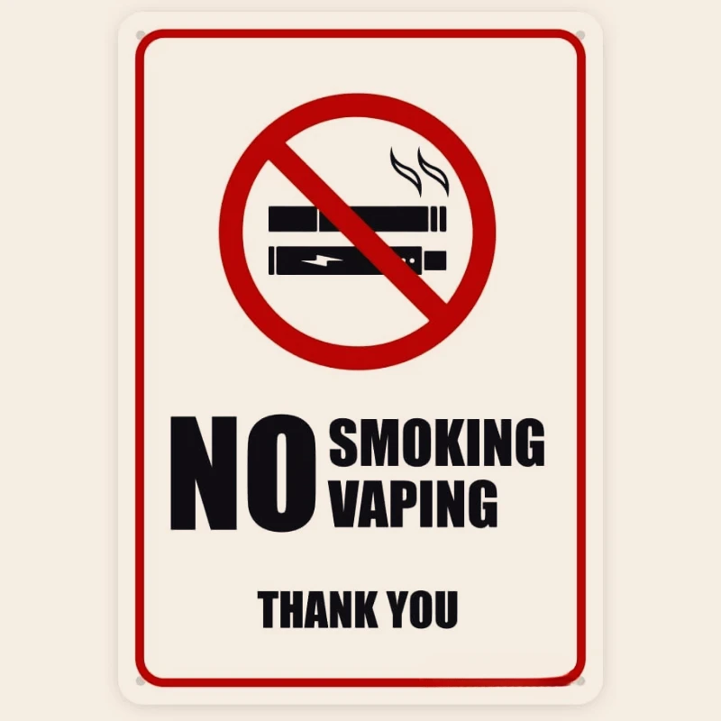 

Self-adhesive sticker No Smoking No Vaping Sticker Sign 15CM PVC KK