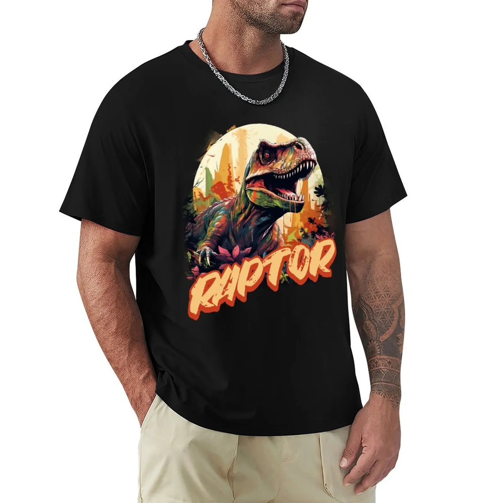 Raptor Velociraptor T-Shirt Comfortable Work Wear Tee
