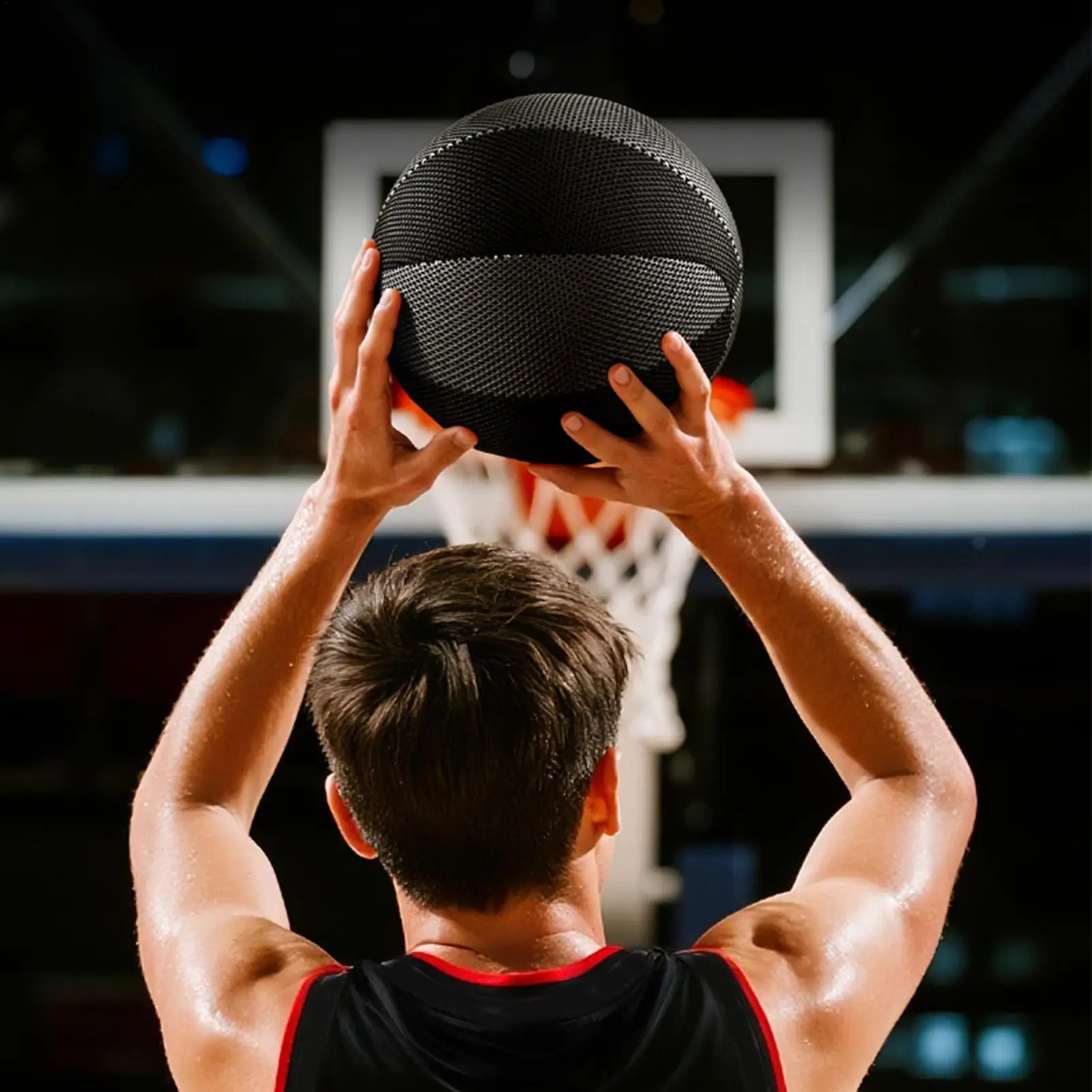 

Indoor Silent Basketball Realistic Feel Solid High Bounce Ball No Sound Indoor Basketball For Kids Students Teens Adults Sports