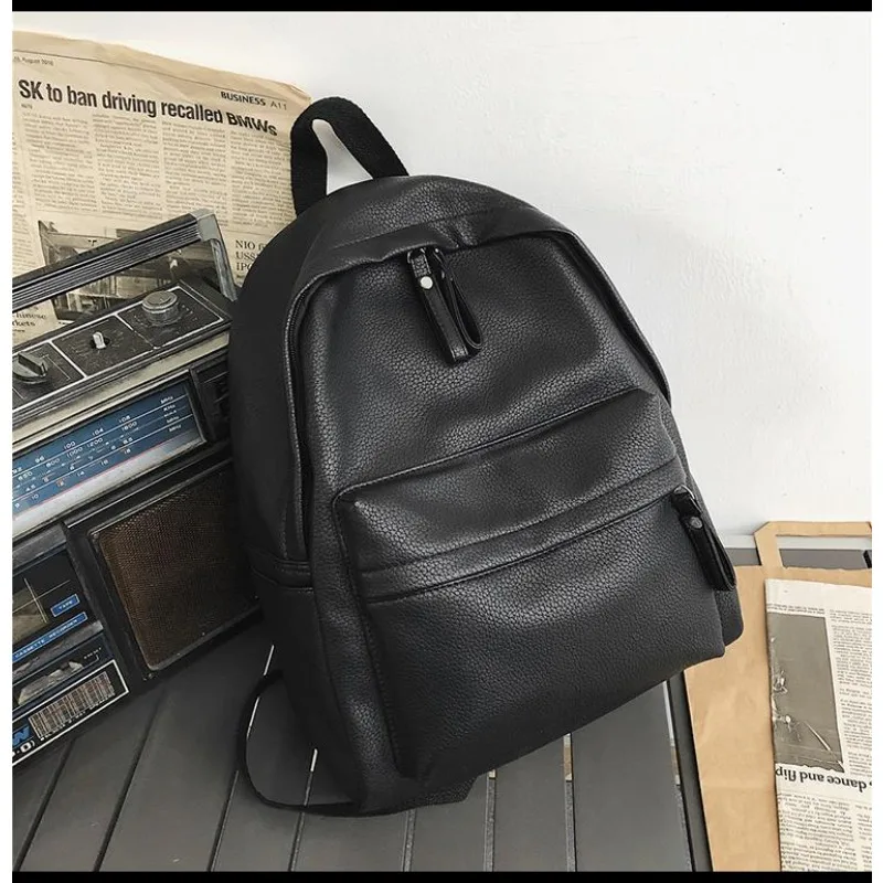 PU Leather Travel Student Backpacks New Fashion Backpack Shoulder Bag Large Capacity Student Book School Bags for Teenage Girls