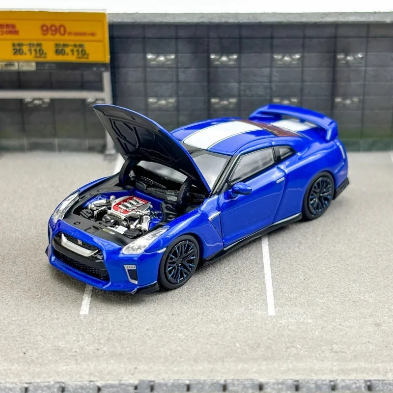 Mh Schaal 1/64 Nissan GT-R R35 50e Verjaardag Editie Limited Alloy Speelgoed Motorvoertuig Diecast Metalen Model Geschenken