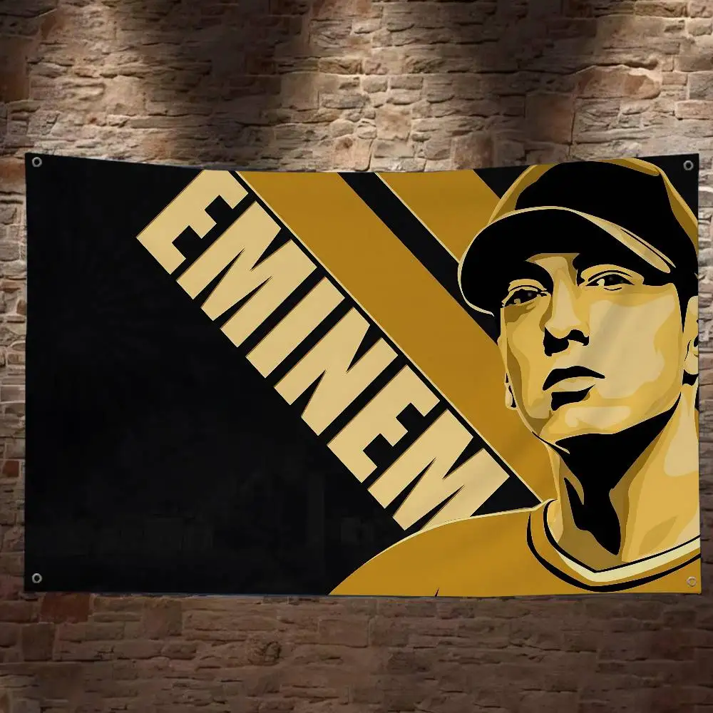 Klassische Rapper E-Eminem Retro-Flaggen Mehrfachauswahl Wohnzimmer-Studio-Booth Innendekorations-Banner