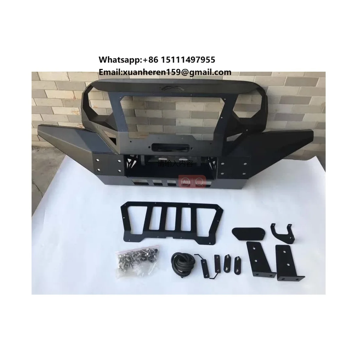 

Offroad Car Accessories Facelift Metal armor Front Bumper with Grille for Jeep Wrangler JK JL