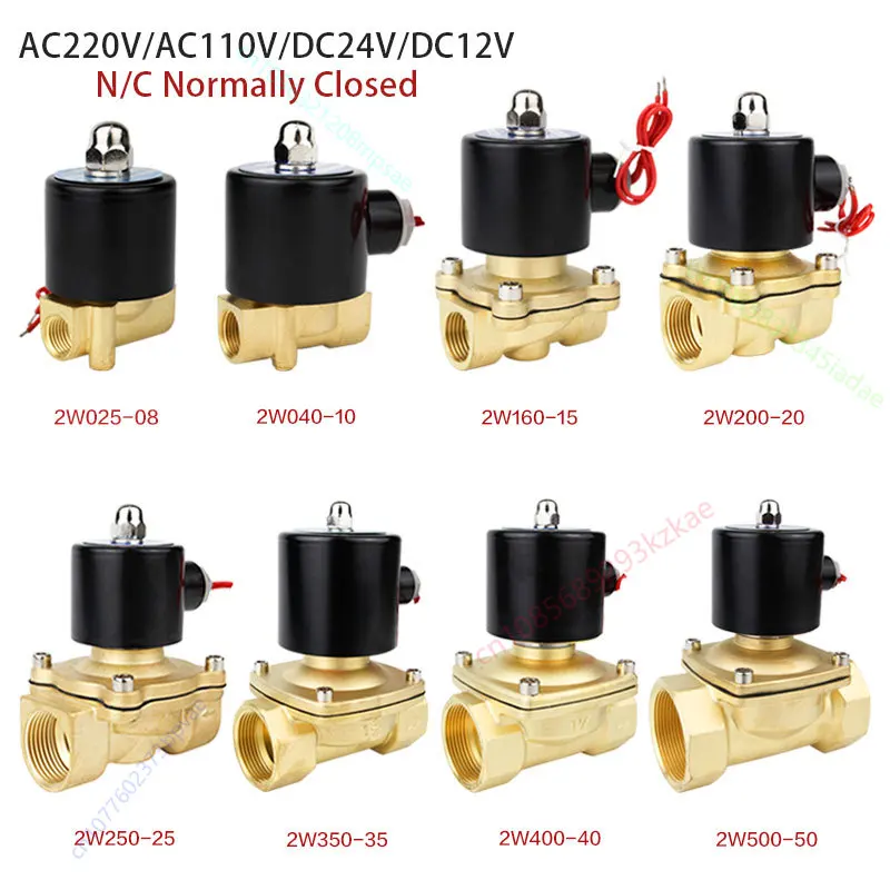 Electric Solenoid Valve 1/4 3/8 1/2 3/4 1