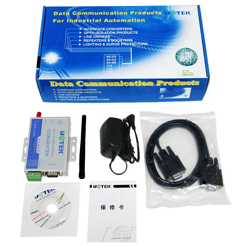 Server perangkat serial RS-232/485/422 Server WIFI Konverter Ethernet TCP/IP