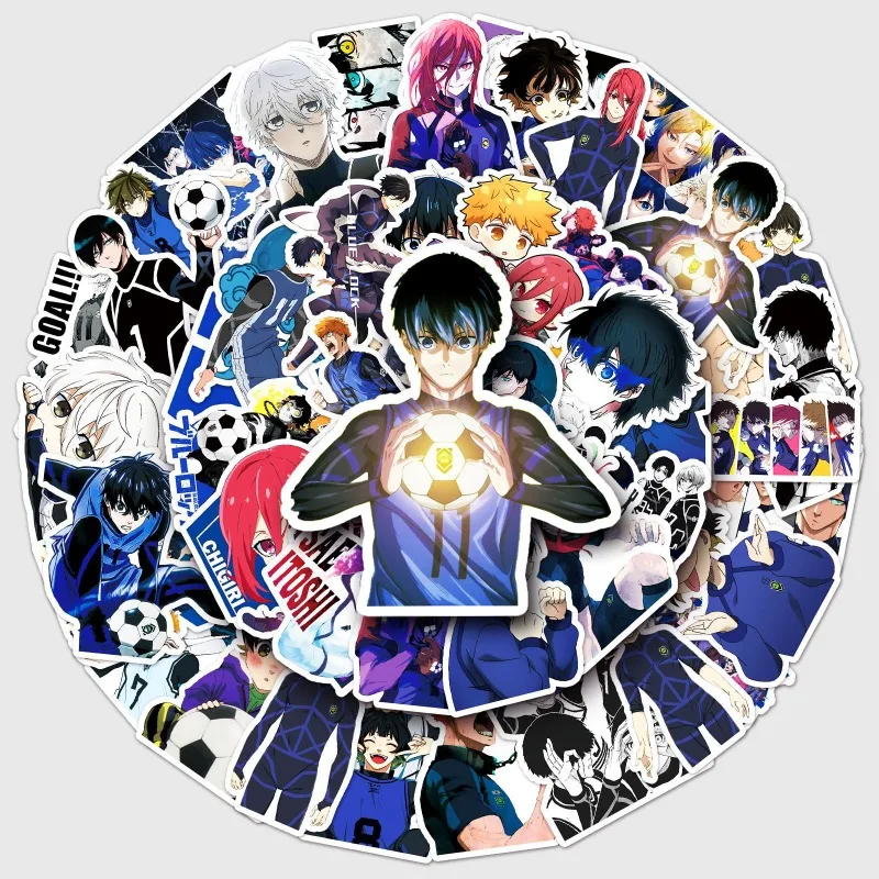 

50pcs Japanese Anime BLUE LOCK Handsome Cartoon Pattern Stickers Anime Merchandise Small Gift