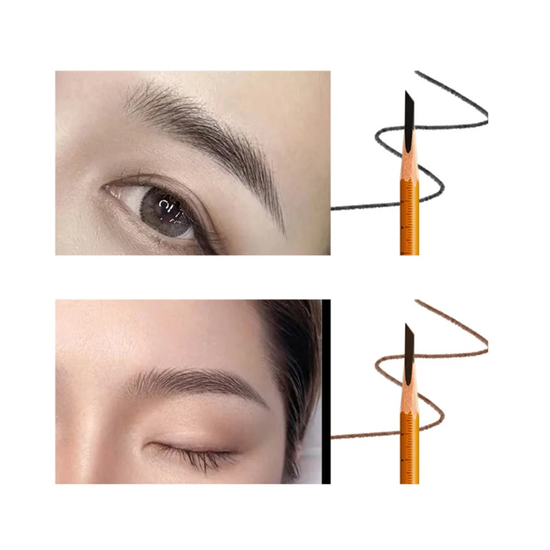 1 Pc Eyebrow Pencil Waterproof Microblading Eyebrow Pen Tint Tattoo Eyebrows Makeup Natural Long Lasting Eye Brow Pencil