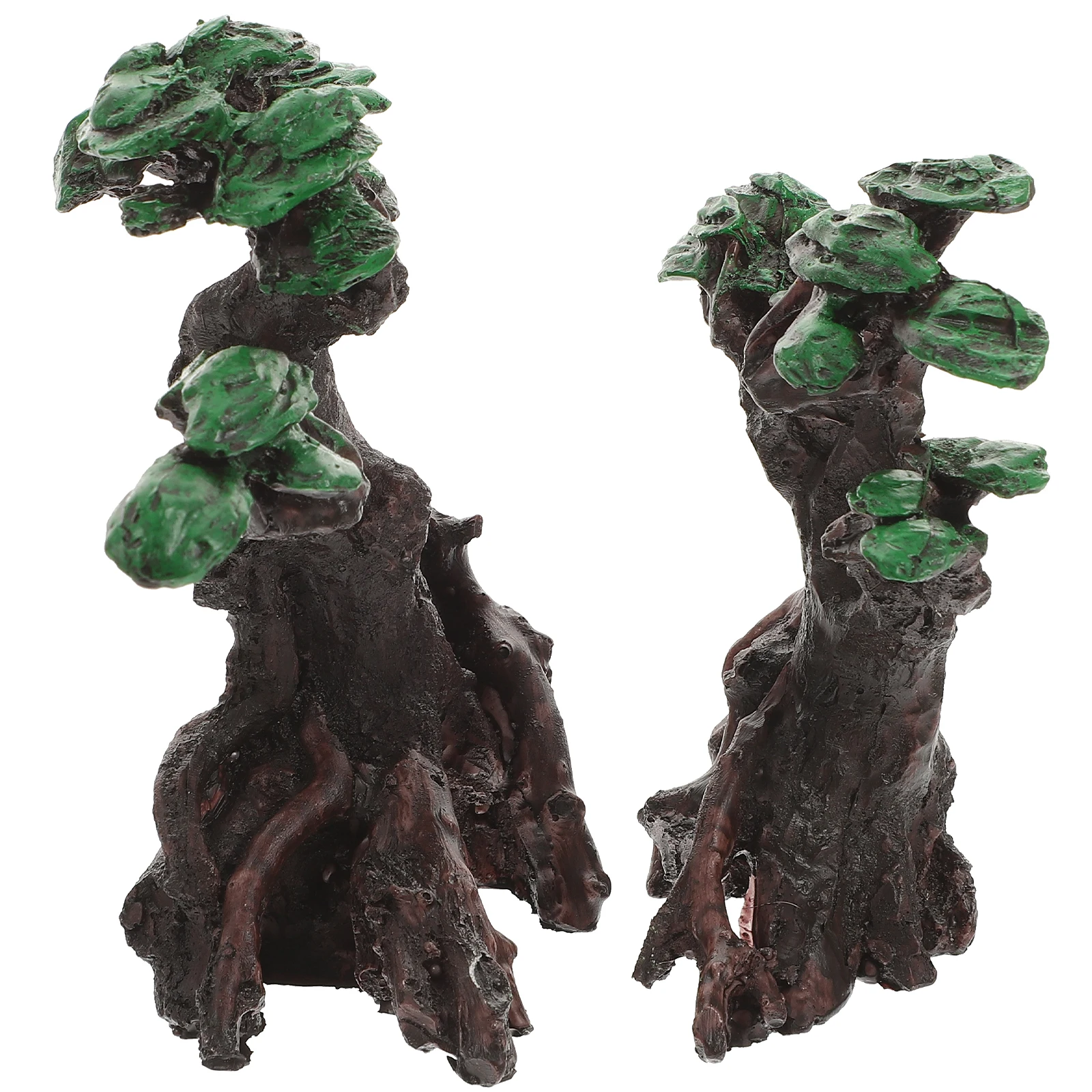 

2 Pcs Simulated Brazilian Tree Resin naments for Fish Tank Aquarium Decorations Reptile Terrarium Accessories Lifelike Branches