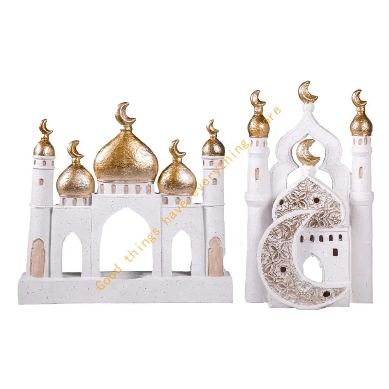 

Ramadans and Eid Themed Resin Ornament for Household Decors Friendly Resin Suitable for Living Room or Dining Room 55KF