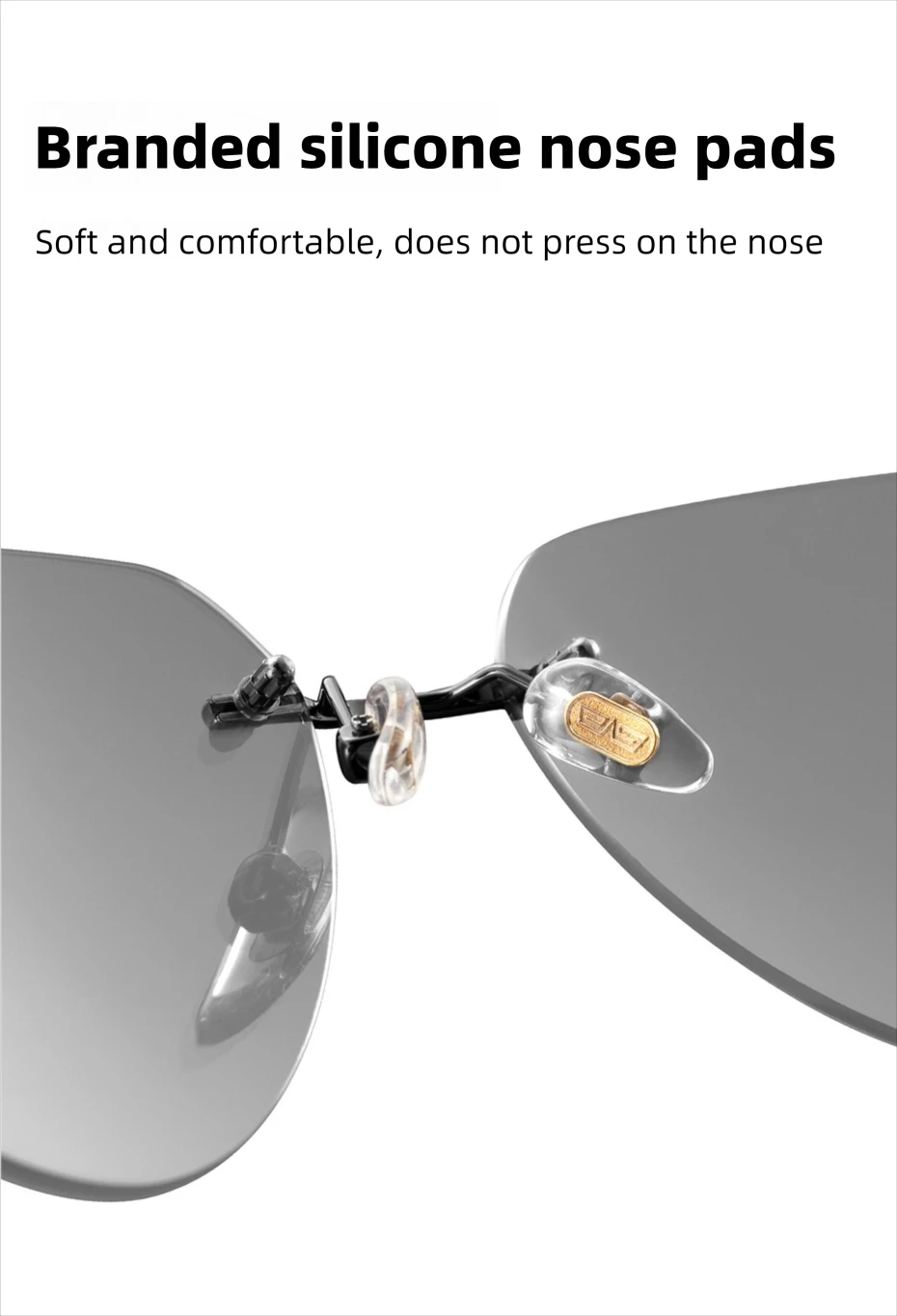 CAPONI Randlose männer Sonnenbrille Polarisierte Photochrome UV400 Outdoor Fahren Sonnenbrille Titan Legierung Mode Brillen BS22003 – Detail 14