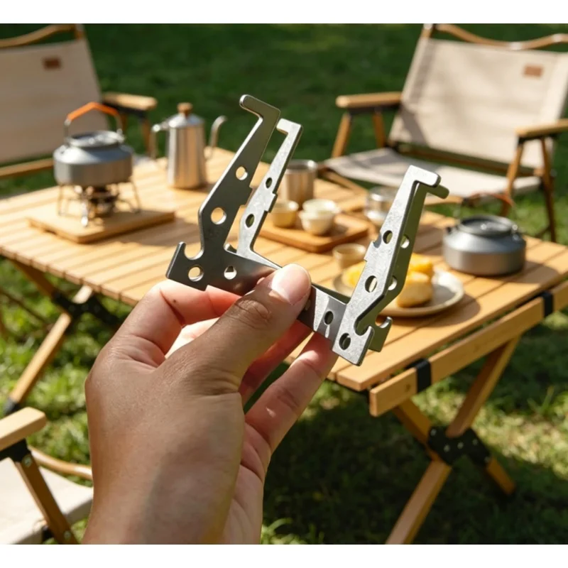 1Pc Split Type Alcohol Furnace Base Bracket Detachable Stainless Steel Crisscross Furnace Support General Practical Accessories