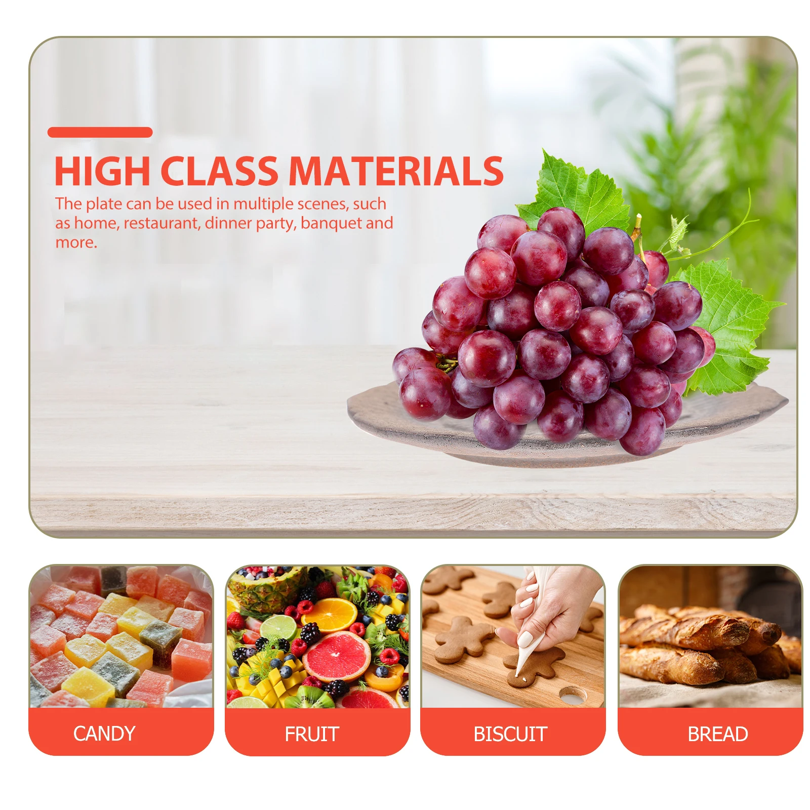 

Ceramic Serving Plate Decorative Food Plate Exquisite Shape Design for Home Restaurant Banquet Gift Idea Serving Dishes