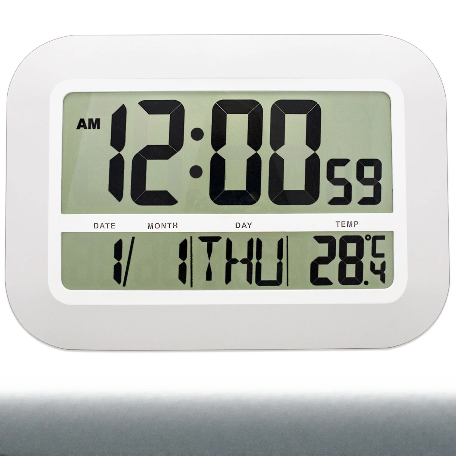 

Home bedroom living room lobby high definition LCD digital display wall clock, multi-function wall clock, electronic