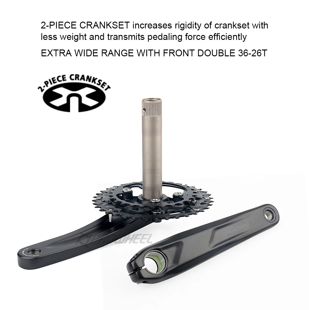 Shimano Deore M5100 Kurbelgarnitur 10/11-fach Mountainbike Fahrradkurbelgarnitur FC-M5100 170/175mm Kurbelsets Tretlager BB52 M500 M501 – Detail 13