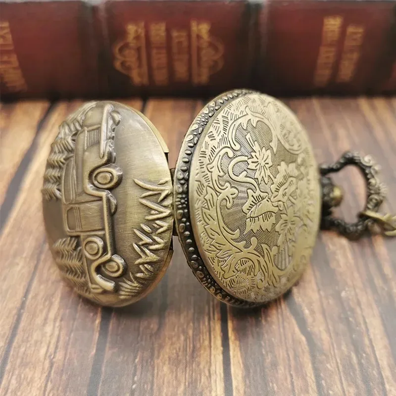 Vintage Quartz นาฬิกาพ็อกเก็ตนาฬิกา Analog สร้อยคอจี้ Fob นาฬิกาของที่ระลึกนาฬิกาพ็อกเก็ตของขวัญผู้หญิงผู้ชายวันเกิดคริสต์มาส...