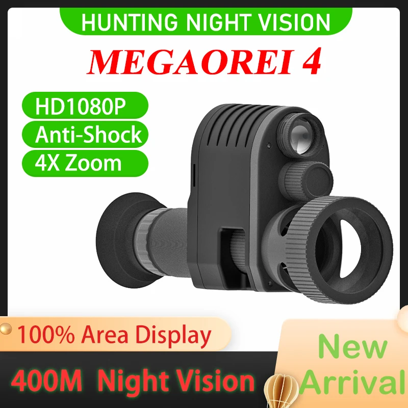 Megaorei 4 ,round screen with wide field of view, infrared night vision, 1080P resolution,