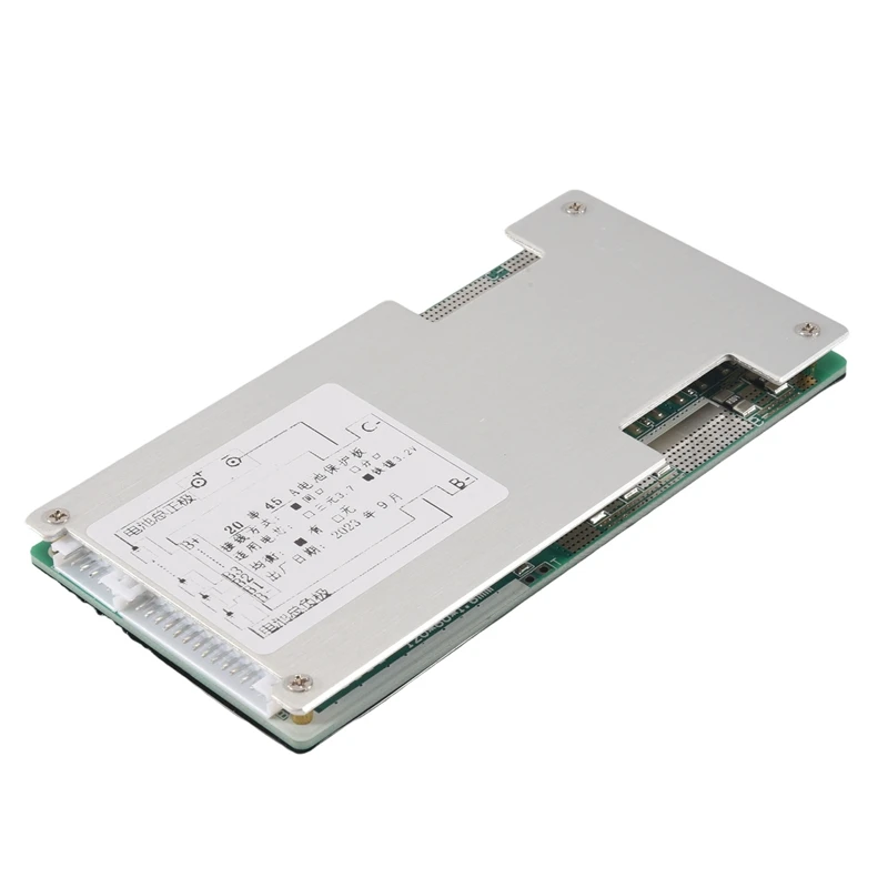 LiFePo4バッテリー保護ボード,BMS PCB,バランス付き,オートバイ,電動自転車,スクーター,20s,60v,45a