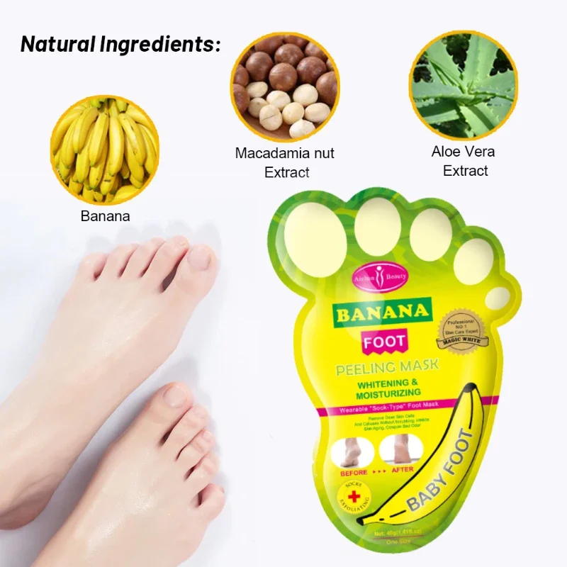 Feet Exfoliating Foot Masks Spa Moisturizing Remove Dead Skin Peeling Anti Cracked Nourish Pedicure Socks Exfoliation Foot Care