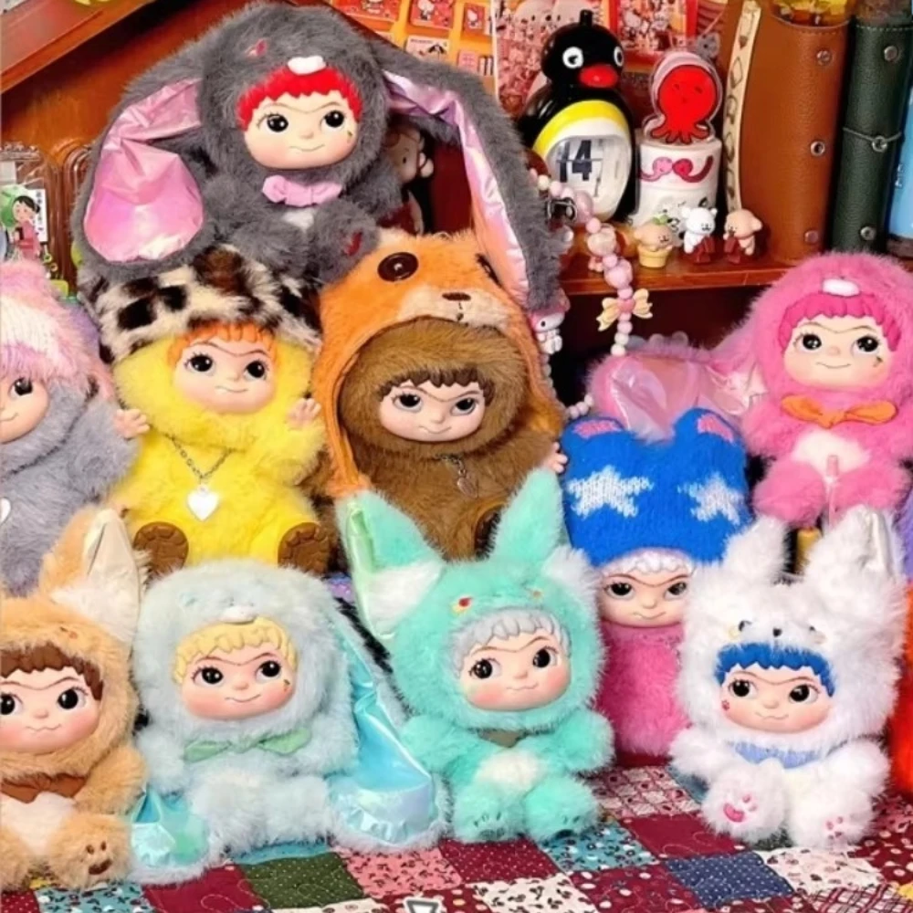 Wakuku raposa & coelho truque tratar caixa cega anime figuras de pelúcia pingente boneca pendurado ornamentos saco acessórios na moda brinquedo presente