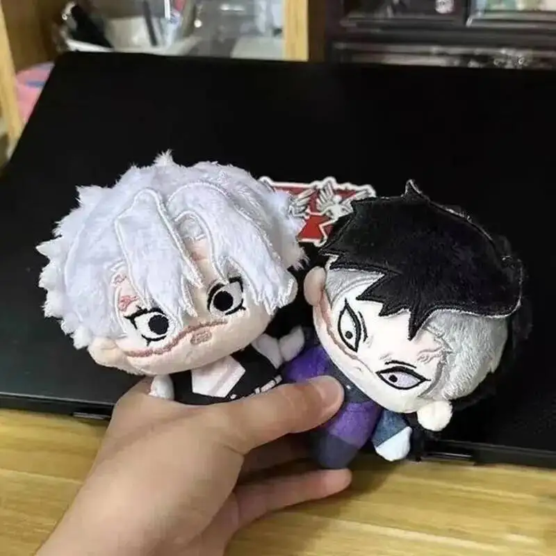 

10cm Anime Demon Slayer Cute Plush Doll Kawaii Shinazugawa Sanemi‌‌ Genya‌‌ Cosplay Cotton Doll Plushie Keychain Pendant Gift