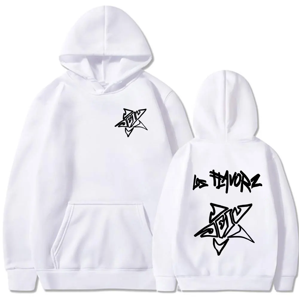 مغني الراب Dei V Los Flavorz 2025 ألبوم هوديس الرجال النساء الملابس موضة Harajuku كم طويل البلوز المتضخم البلوفرات هودي